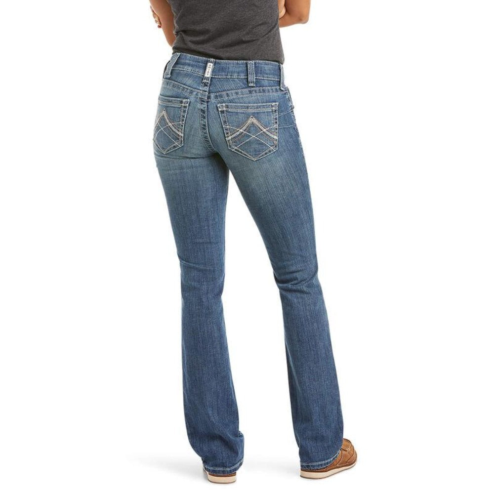 Ariat Ladies R.E.A.L. Straight Leg Jean Rainstorm 10017217