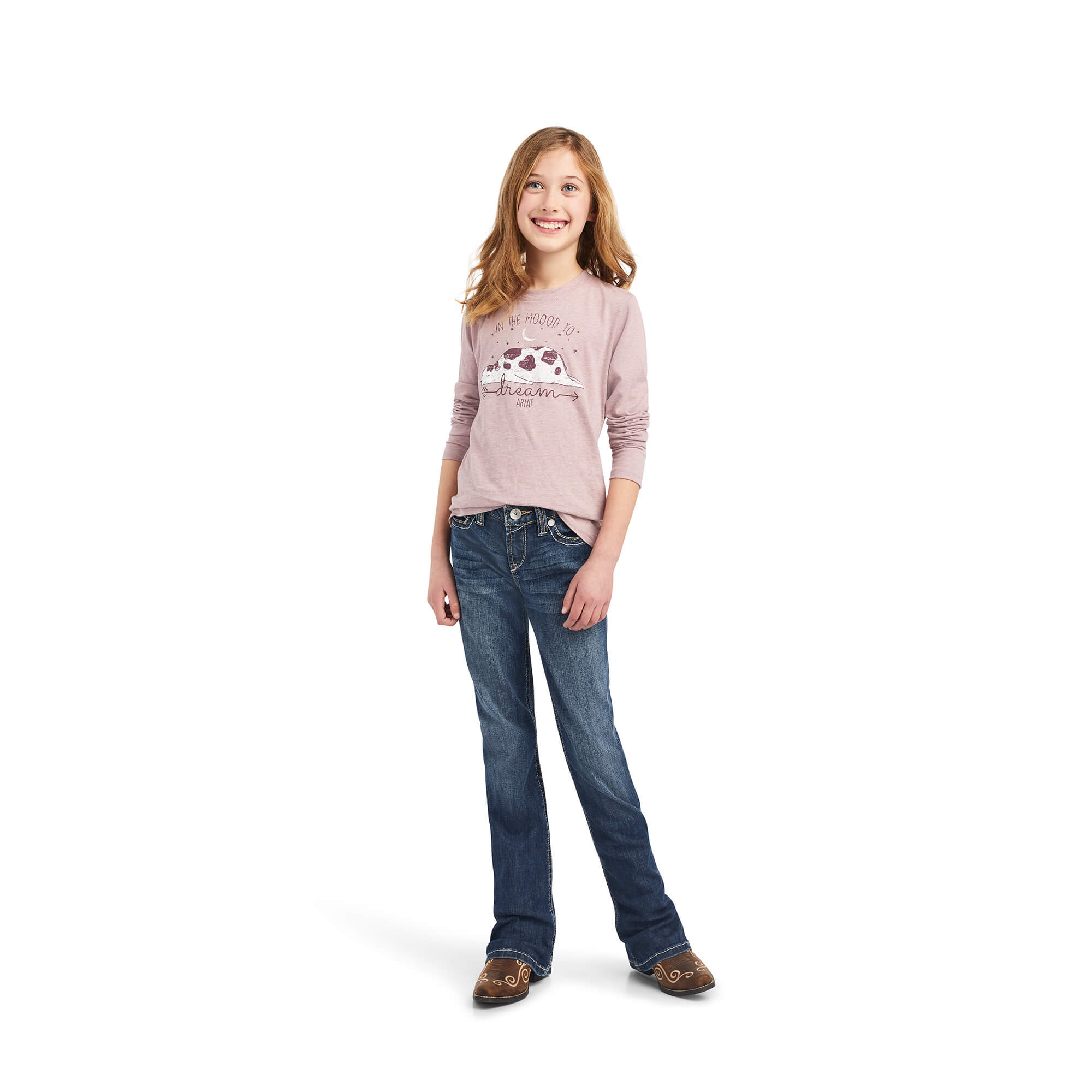 Ariat Girls R.E.A.L. Dreamin Mood Long Sleeve Shirt 10042298