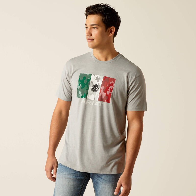 Ariat Men’s Mexico Camo Flag TShirt-10051751