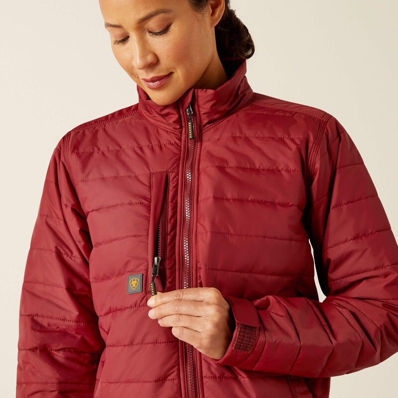 Ariat Women’s Rebar Cordura Ripstop Lightweight Insulated Jacket – Cabernet – 10052551