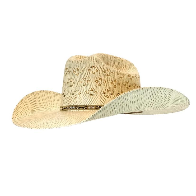 Twister Bangora Natural and Tan 4.25″ Brim Straw Hat – T71696