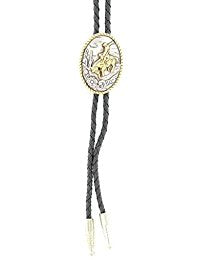 Double S Men’s Oval Bucking Bronco Bolo Tie 22834