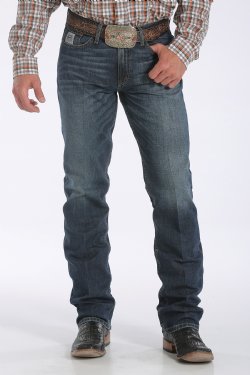 Cinch Men’s Slim Fit Silver Label Jeans – Dark Stonewash MB98034006