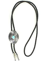 Men’s Oval Turquoise Stone Bolo Tie