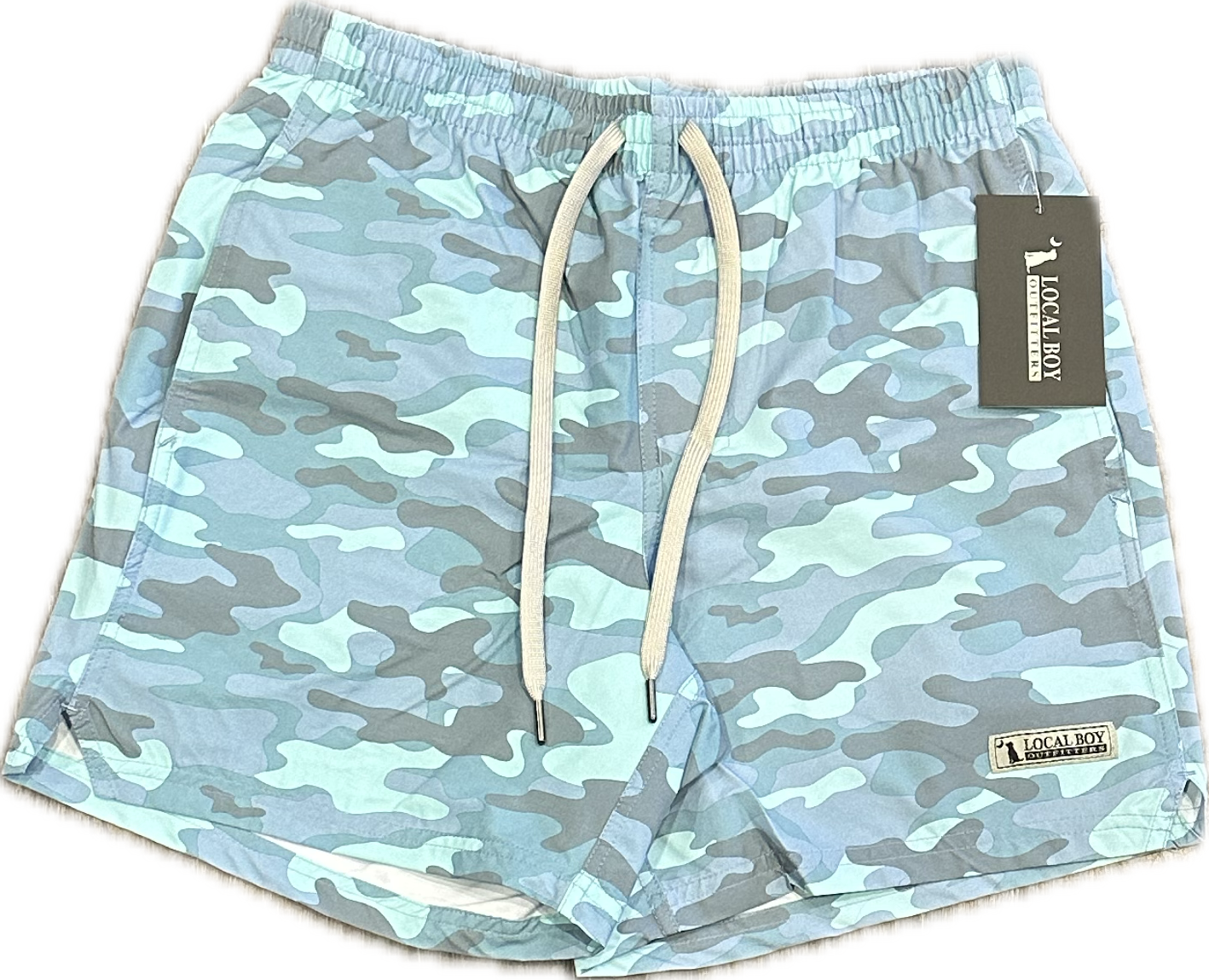 Local Boy Light Blue Camo Swimtrunks L1600012-LBC