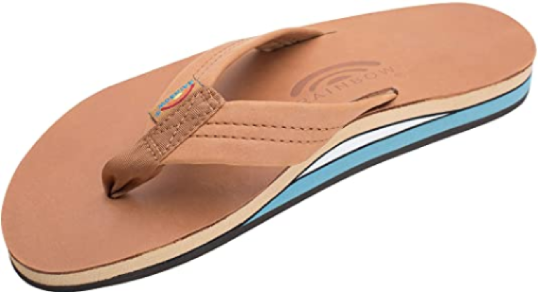 Rainbow Sandals Men’s Premier Leather Double Layer with Arch Wide Strap