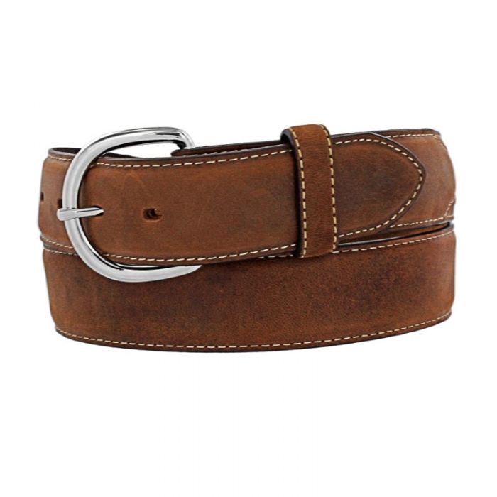 JUSTIN MEN’S BROWN CLASSIC WESTERN BELT 53709