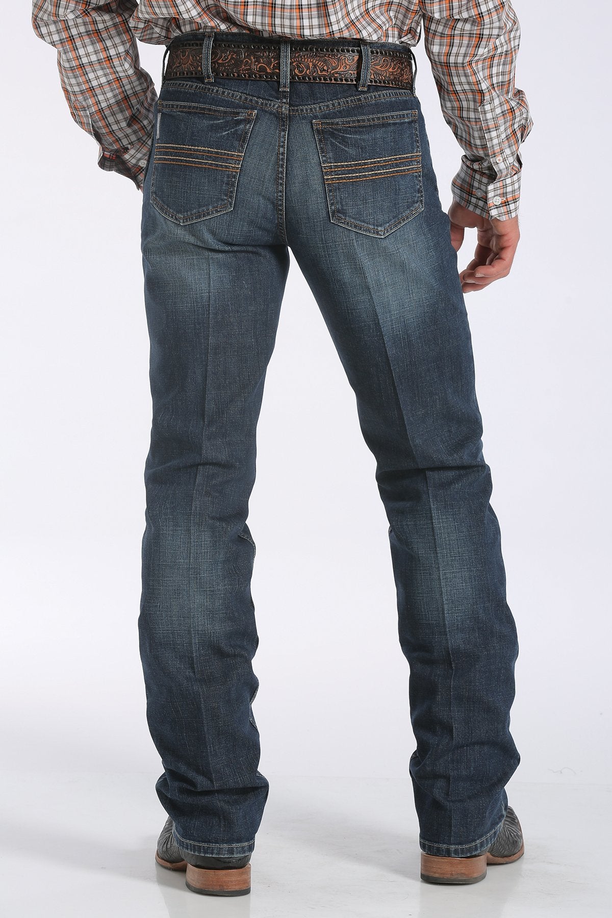 Cinch Men’s Slim Fit Silver Label Jeans – Dark Stonewash MB98034006