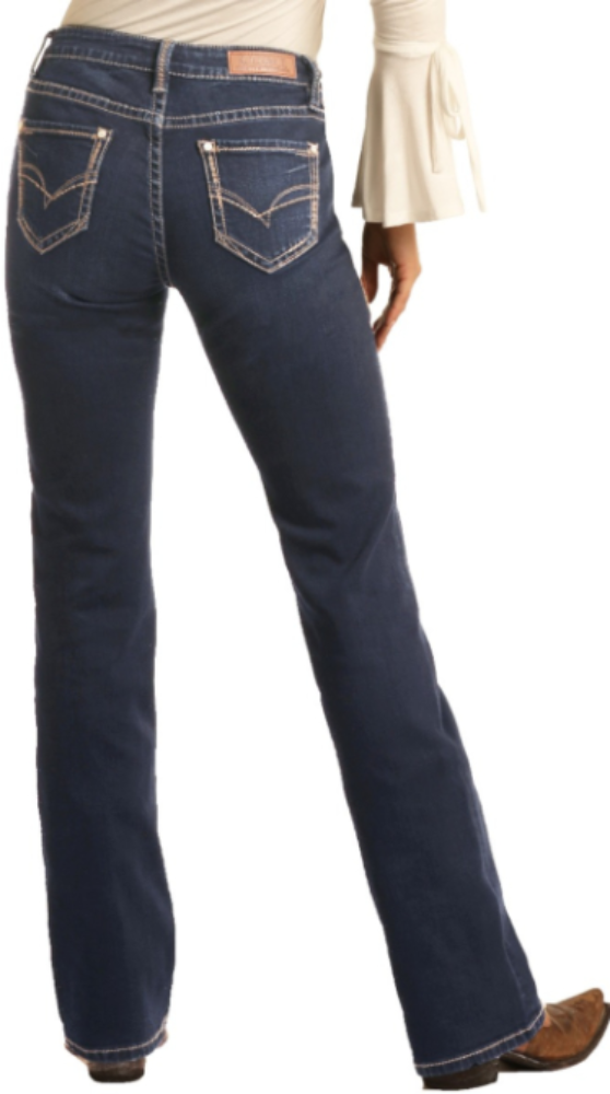 Extra Stretch Mid Rise Bootcut Jeans