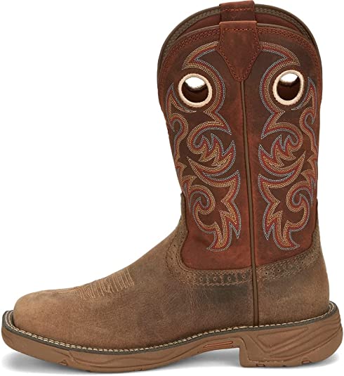 Justin Men’s Rush Peanut Tan Water Buffalo Composite Toe Work Boot SE4341