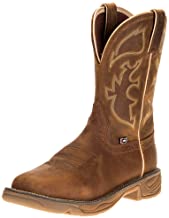 Justin Men’s Stampede Rush Western Work Boot Soft Toe Brown WK4330