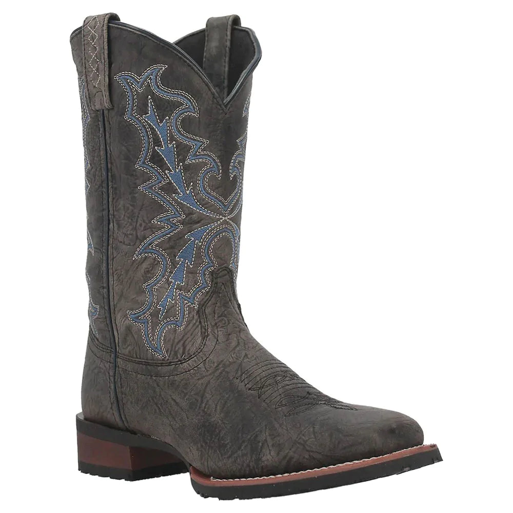 Laredo Men’s Winfield Grey Square Toe Western Cowboy Boot 7949