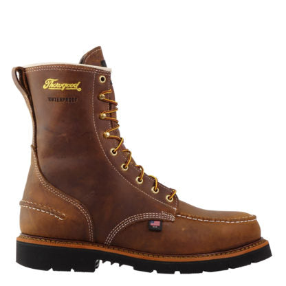 Thorogood Men’s 1957 Series 8″ Steel Toe Waterproof Moc Toe Work Boot 804-3898