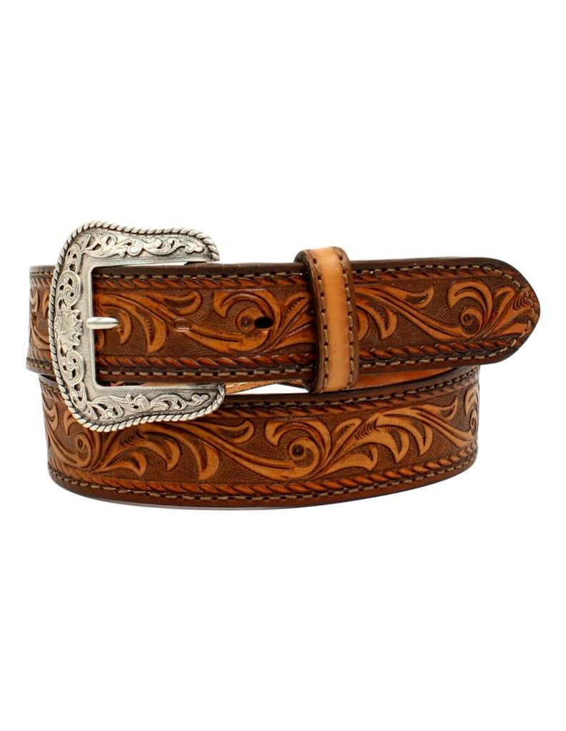 Nocona Western Belt Mens Floral Scrolling Western USA Tucson N2300137