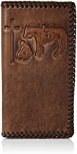 Nocona Belt Co. Unisex-Adult’s Nocona Praying Cowboy Embosed Rodeo Wallet, tan