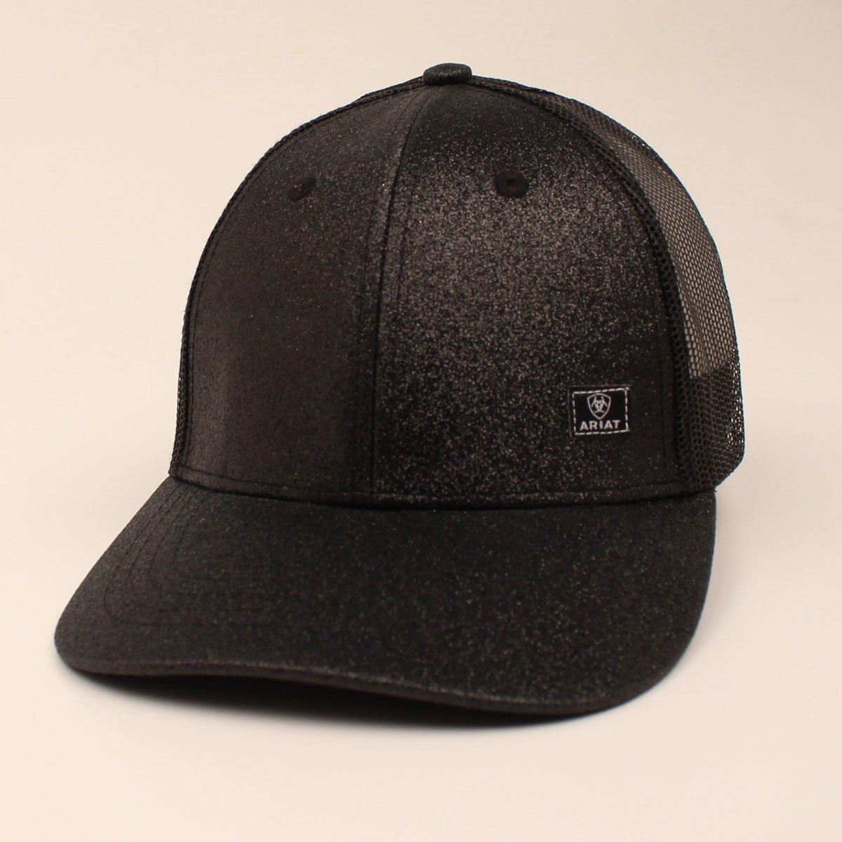 ARIAT Women’s Offset Logo Glitter Messy Bun Snapback Cap A300005301