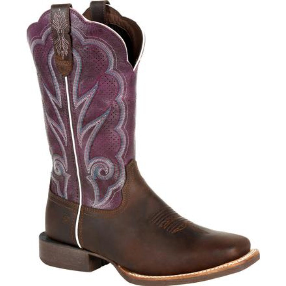 Durango Ladies Pro Ventilated Plum Western Boots DRD0377