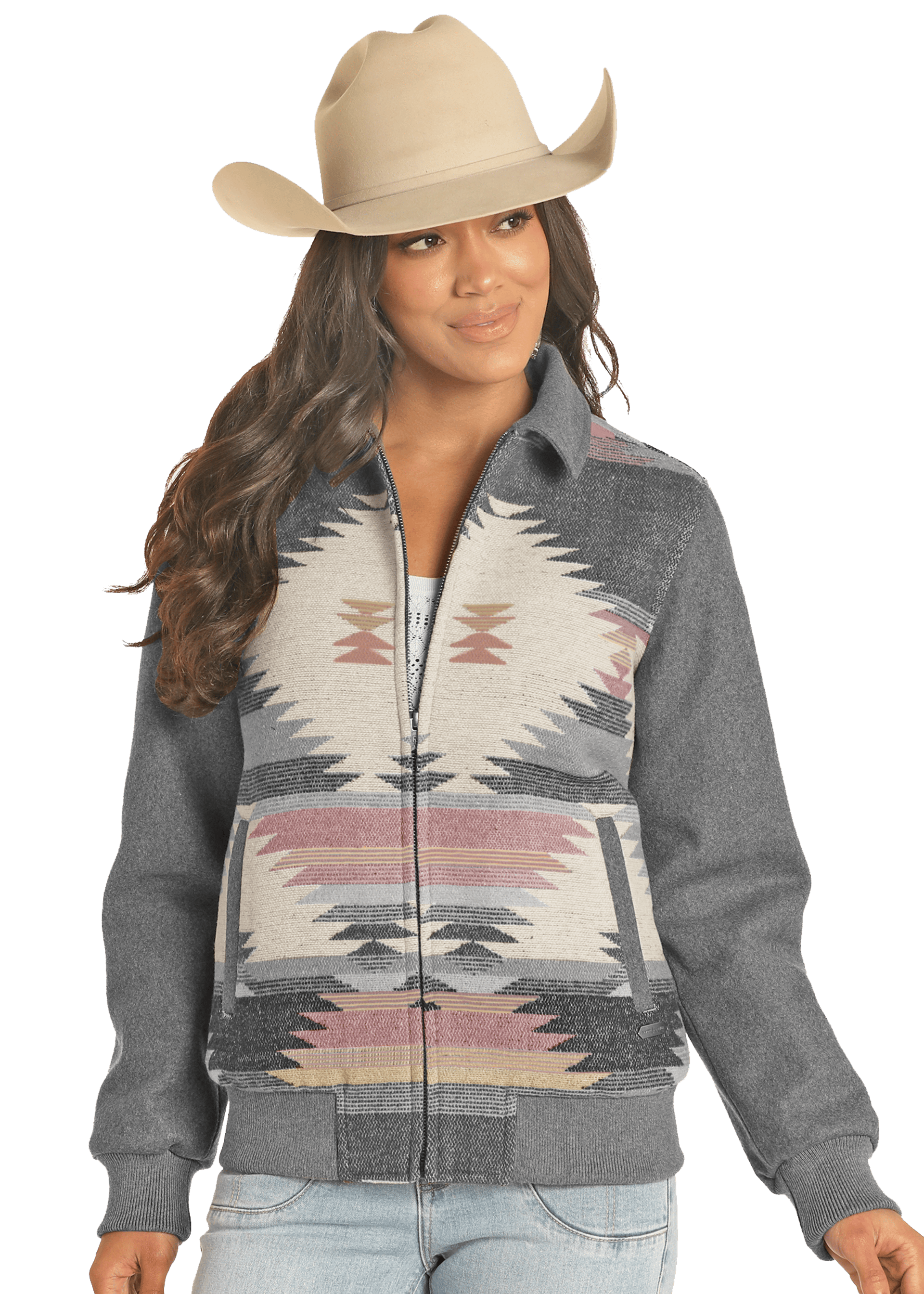 Powder River Women’s Wool Bomber Jacket – DW92C04124