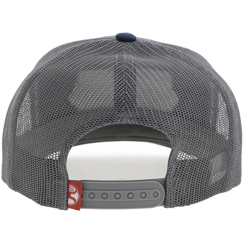 “Diamond” Hooey Hat Navy and Grey with Patch – 2422T-NVGY