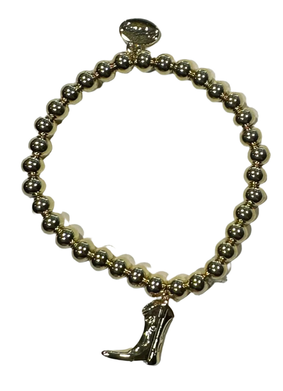 Alex Carol Jewelry 4MM Gold Ball With Glass Black Stone – B2405BK