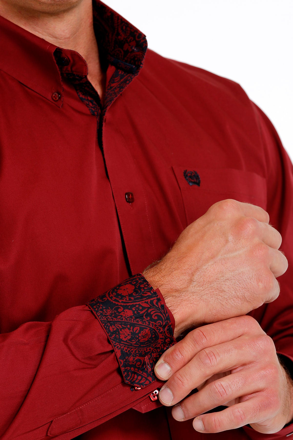 Cinch Men’s Red Button Down MTW1105625