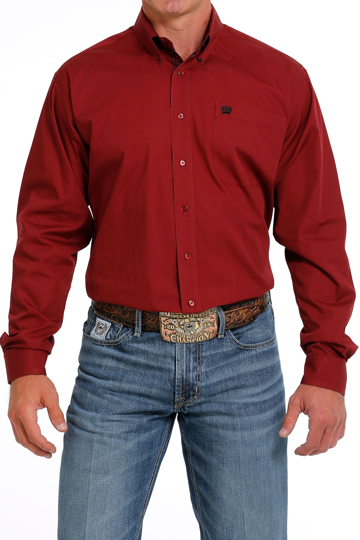 Cinch Men’s Red Button Down MTW1105625