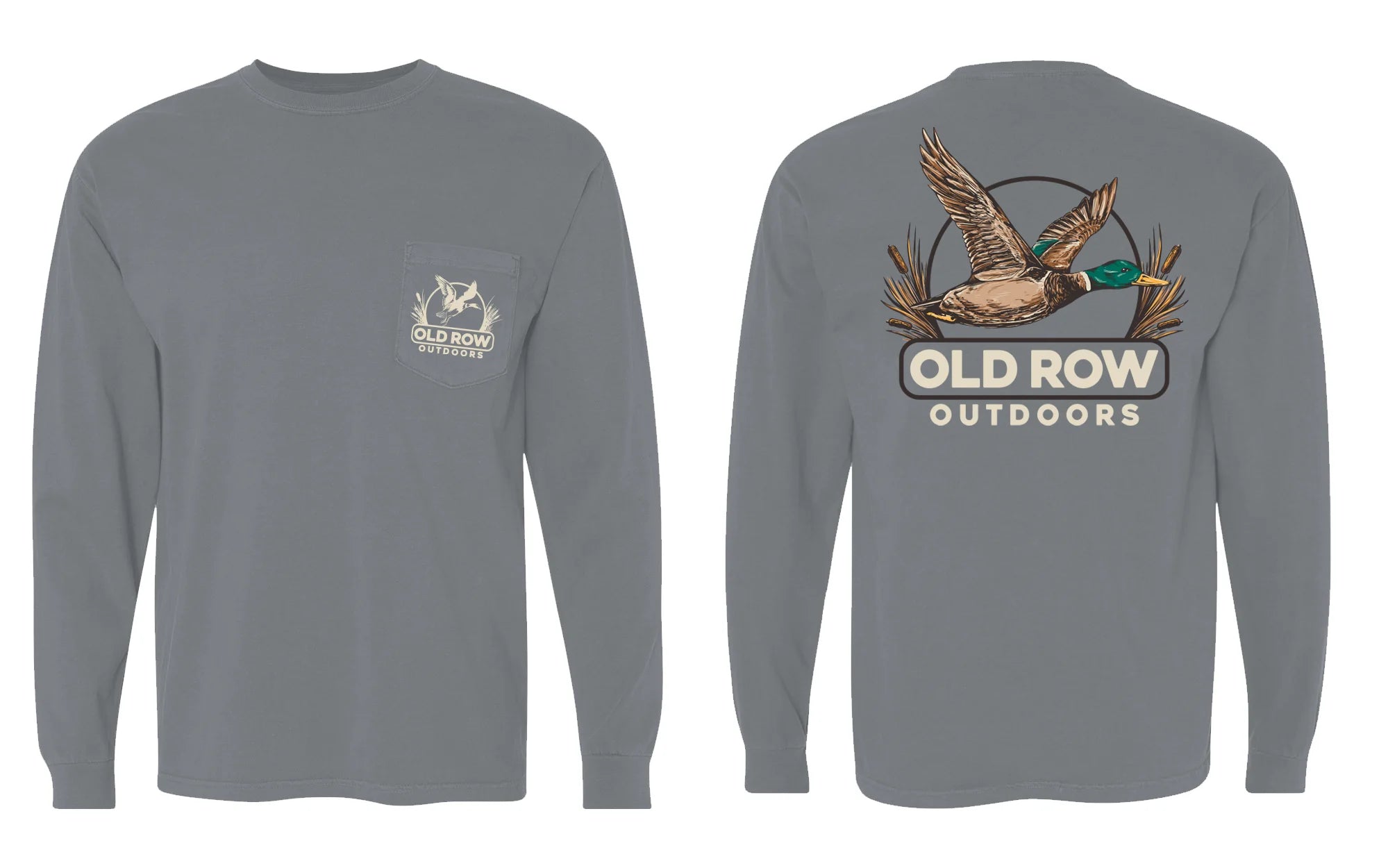 OLD ROW MALLARD LONG SLEEVE POCKET TEE – WROW2555