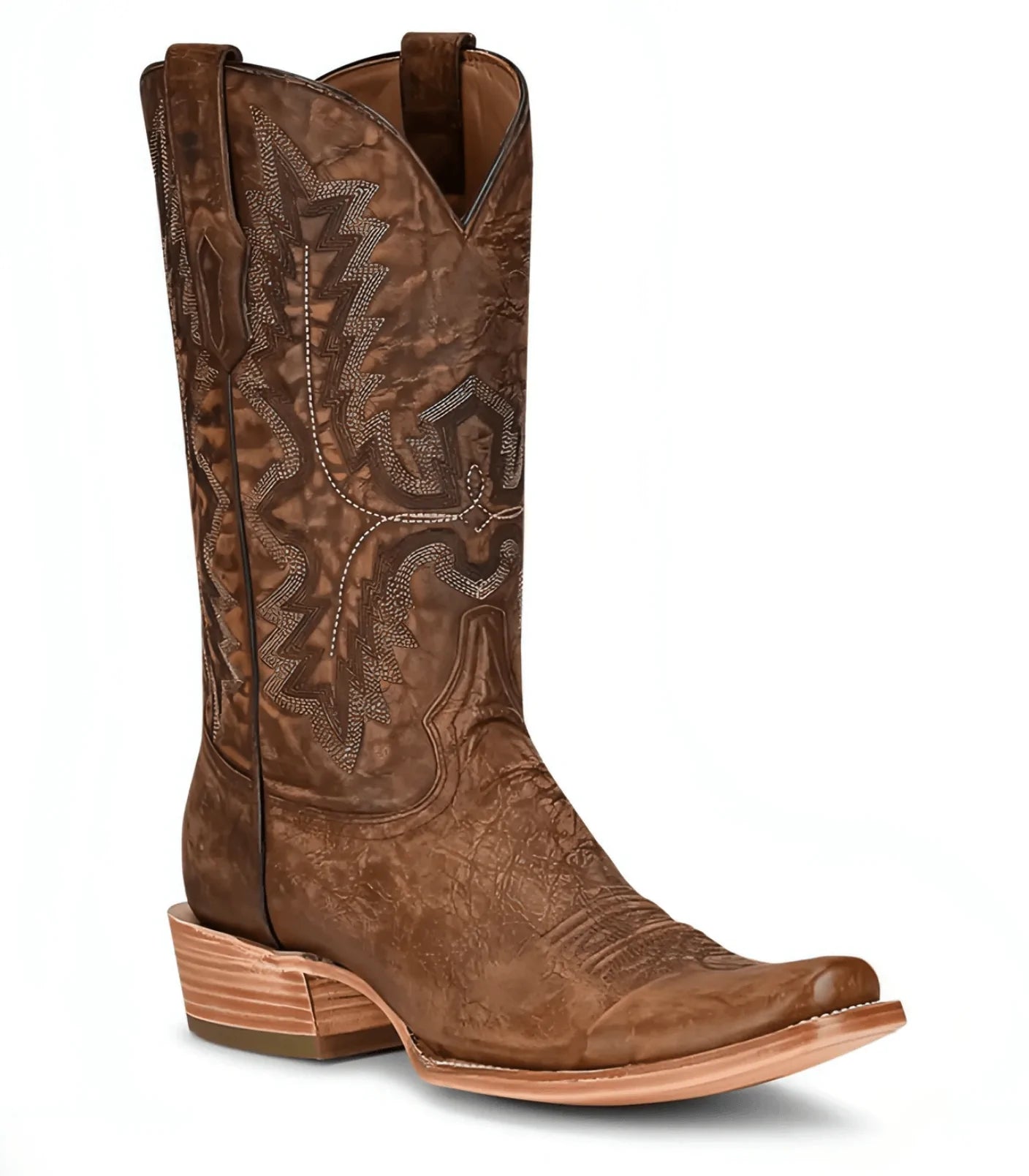 Corral Men’s Brown Narrow Square Toe Cowboy Boots A4229