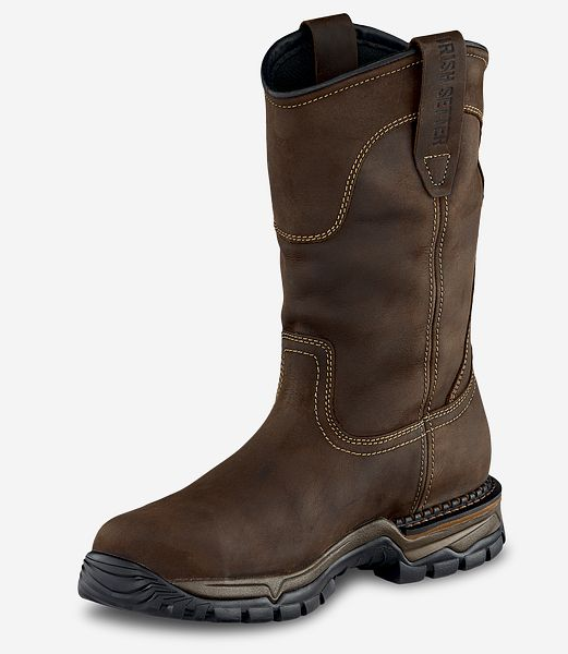 Irish Setter Men’s Two Harbors 11-inch Waterproof Leather Safety Toe Pull-On Boot 83906