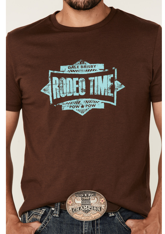 Rock And Roll Dale Brisby Men’s Rodeo Time Graphic Tee P9_2620