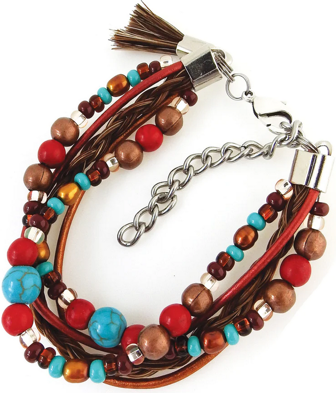 Cowboy Collectible Chama Beaded Bracelet B8-20