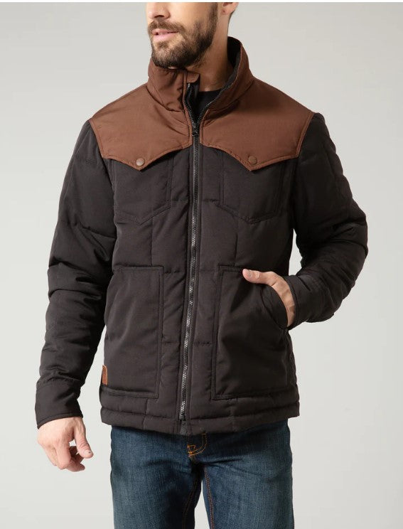 Kimes Ranch Men’s Cold Jacket Brown and Black