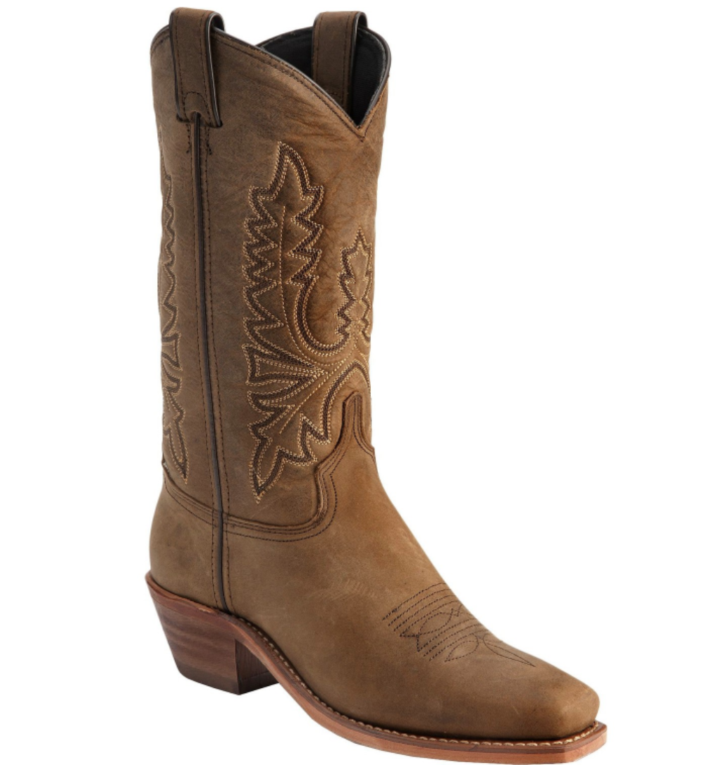 Abilene Ladies Oiled Cowhide Cowgirl Boot Square Toe 9011