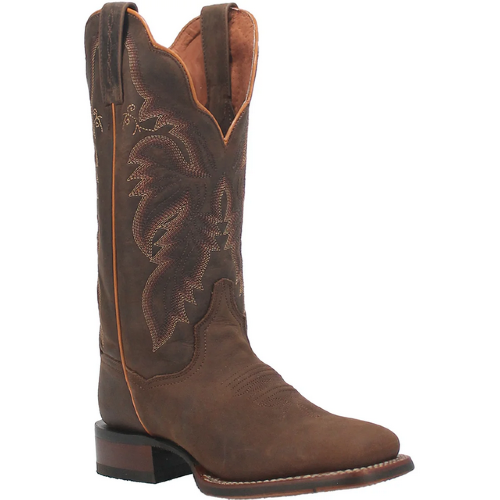 Dan Post Ladies Tan Cowboy Boots Leather Square Toe DP4572