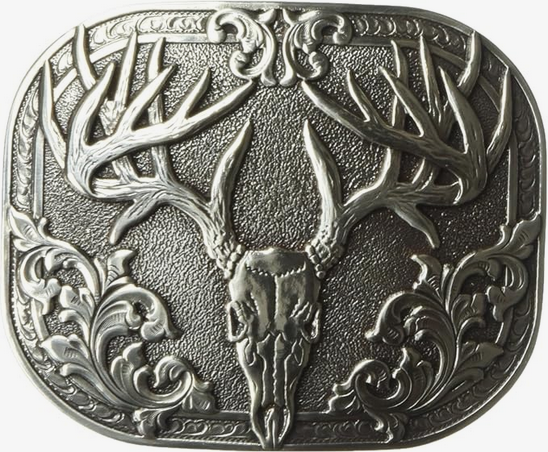Nocona Western Buck Deer Skull Belt Buckle 37984