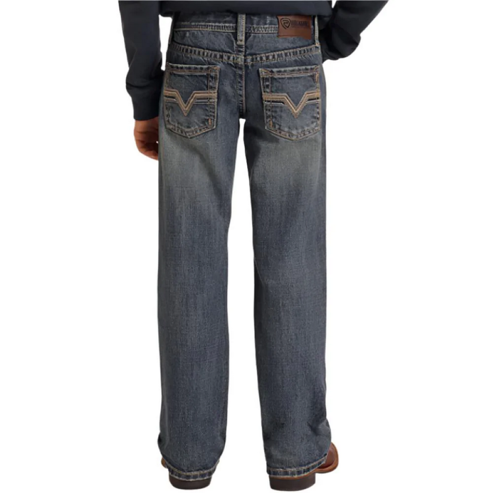 Rock & Roll Boys Rope Emblem BB Gun Bootcut – Medium Vintage – BB0BD05591
