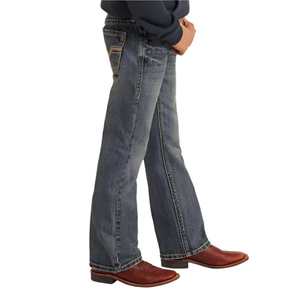 Rock & Roll Boys Rope Emblem BB Gun Bootcut – Medium Vintage – BB0BD05591