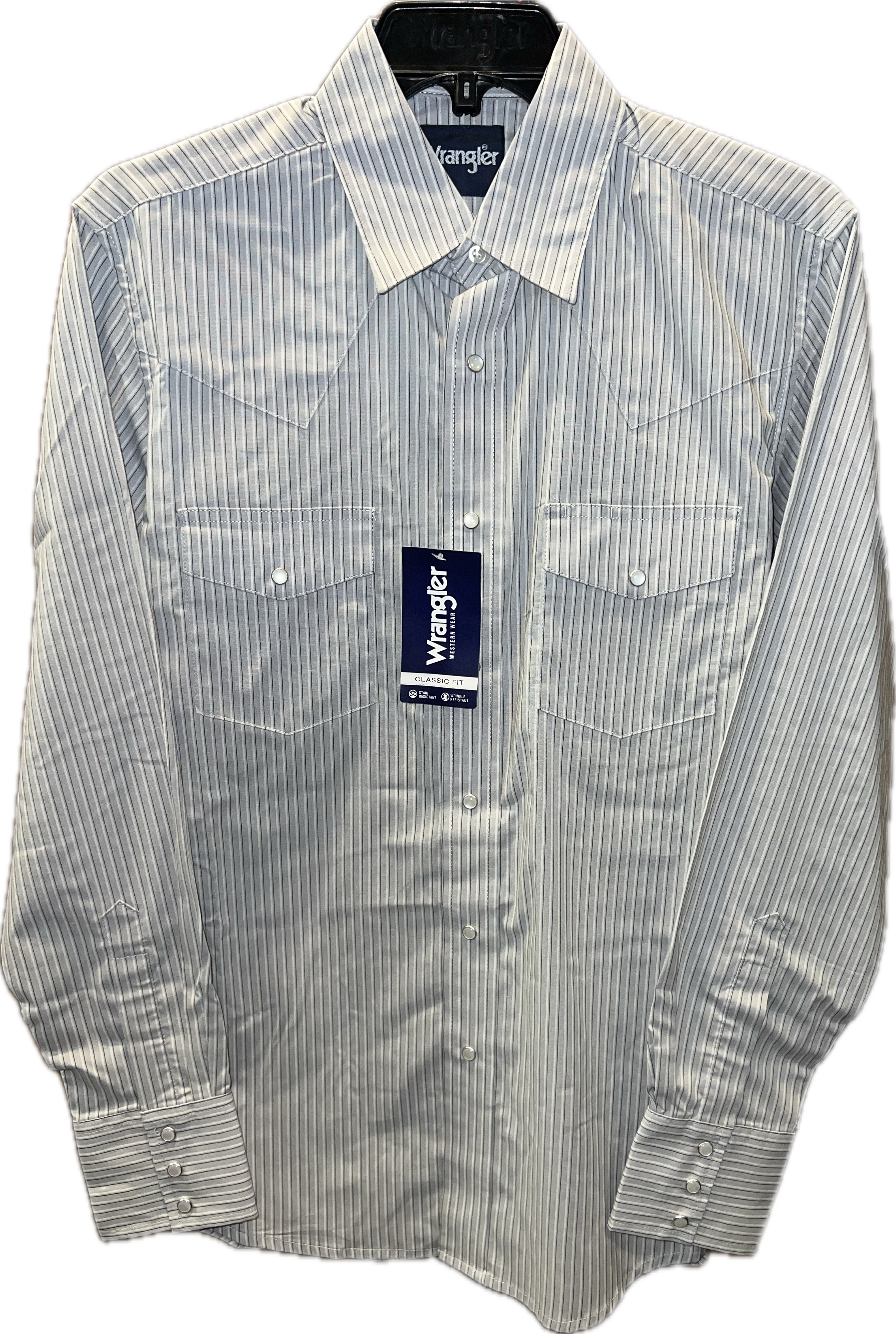 Wrangler Men’s Classic Pearl Snap Stripe Shirt 112355361