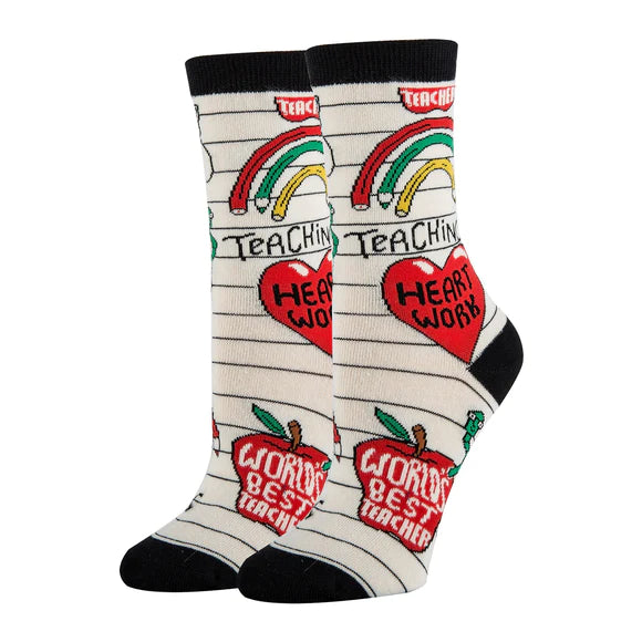 OOOH YEAH! Heart Work Socks S/M – WD23010C