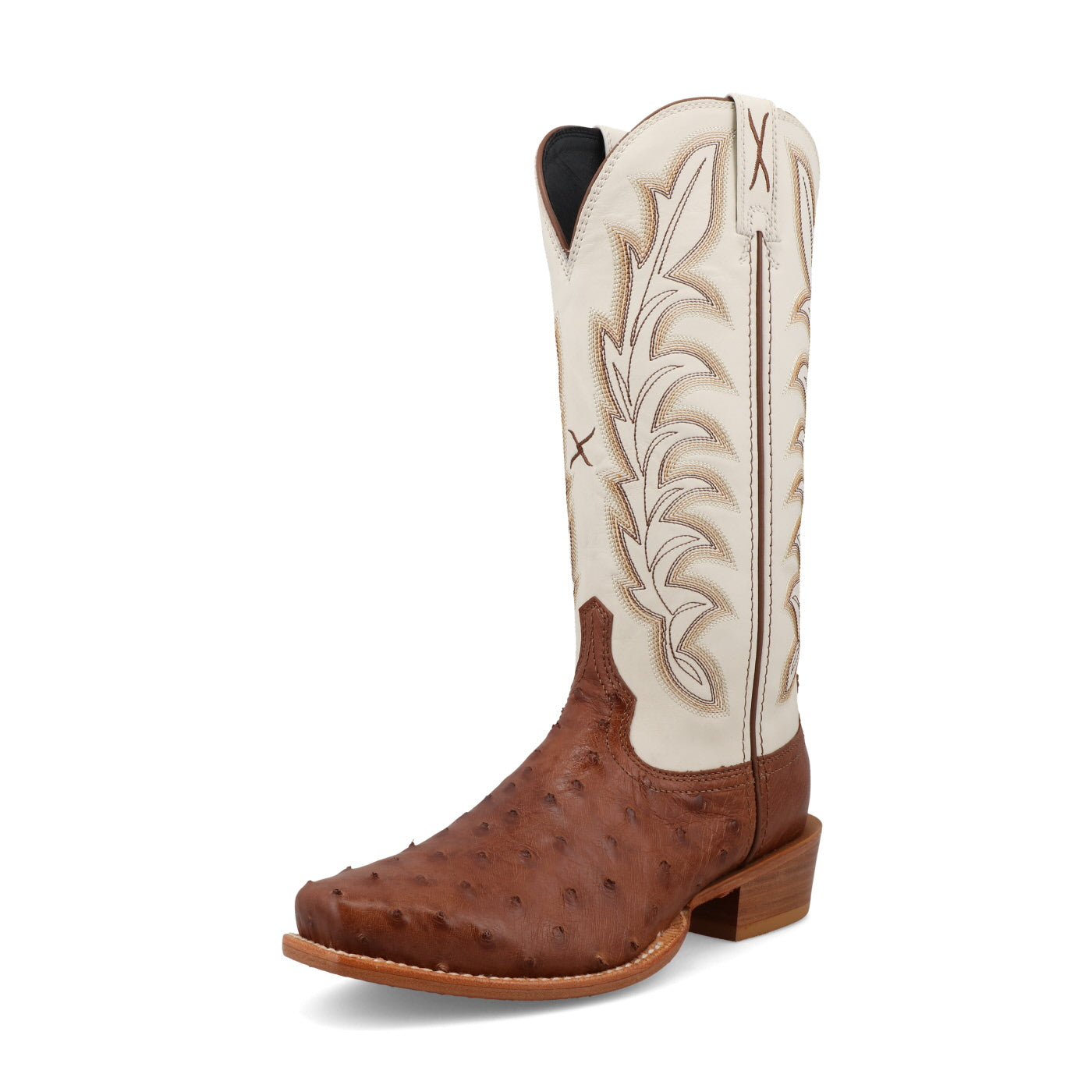 Twisted X Ladies 13″ Reserve Chestnut Ostrich Boot-WXPL002