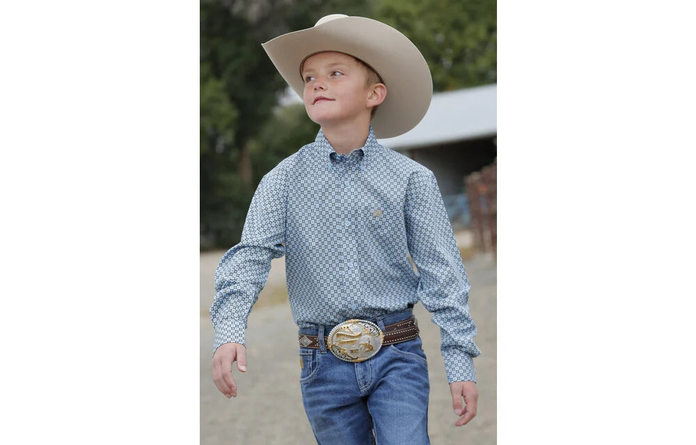Cinch Boys Light Blue Long Sleeve Button Down – MTW7060351