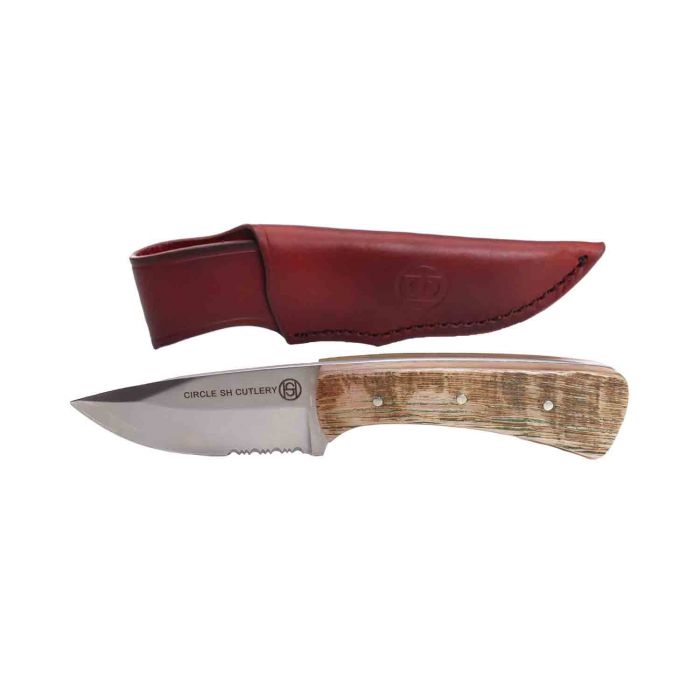 Circle SH Bone Handle Fixed Blade Knife CSH-4