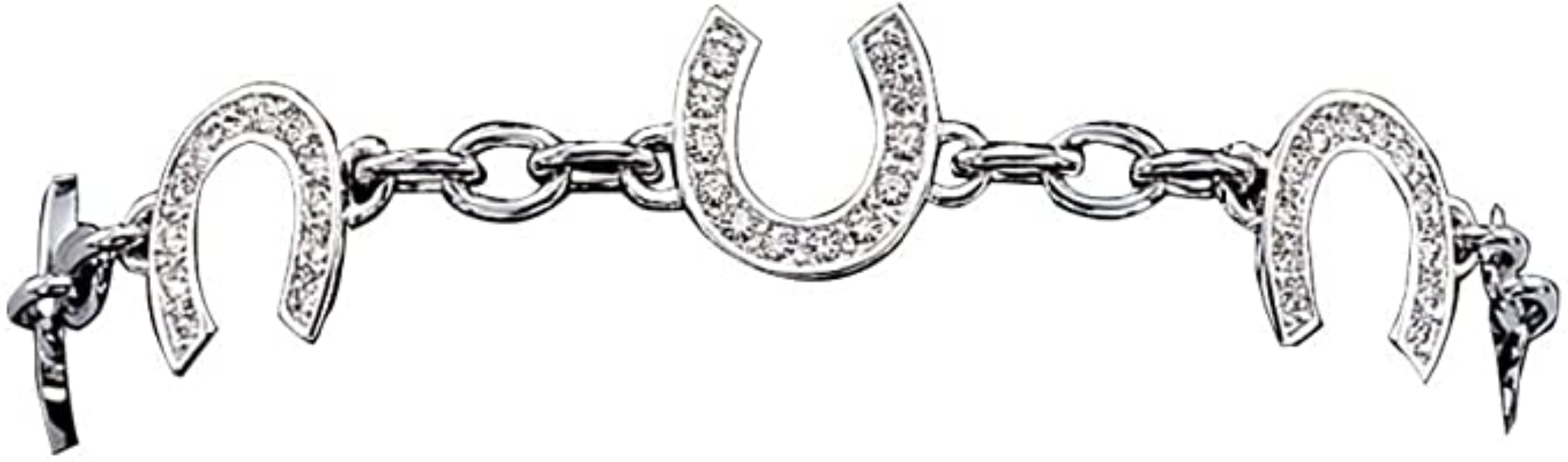 Montana Silversmiths Women’s Horseshoe Chain Link Bracelet BC620