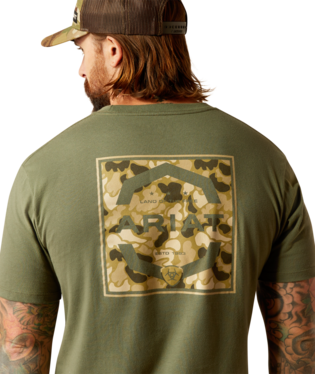 Ariat Men’s Duck Surplus Green TShirt-10052574