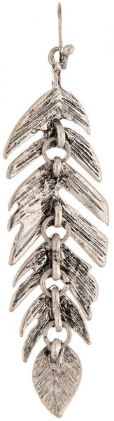 Rain Silver Linked Feather Earring E204S