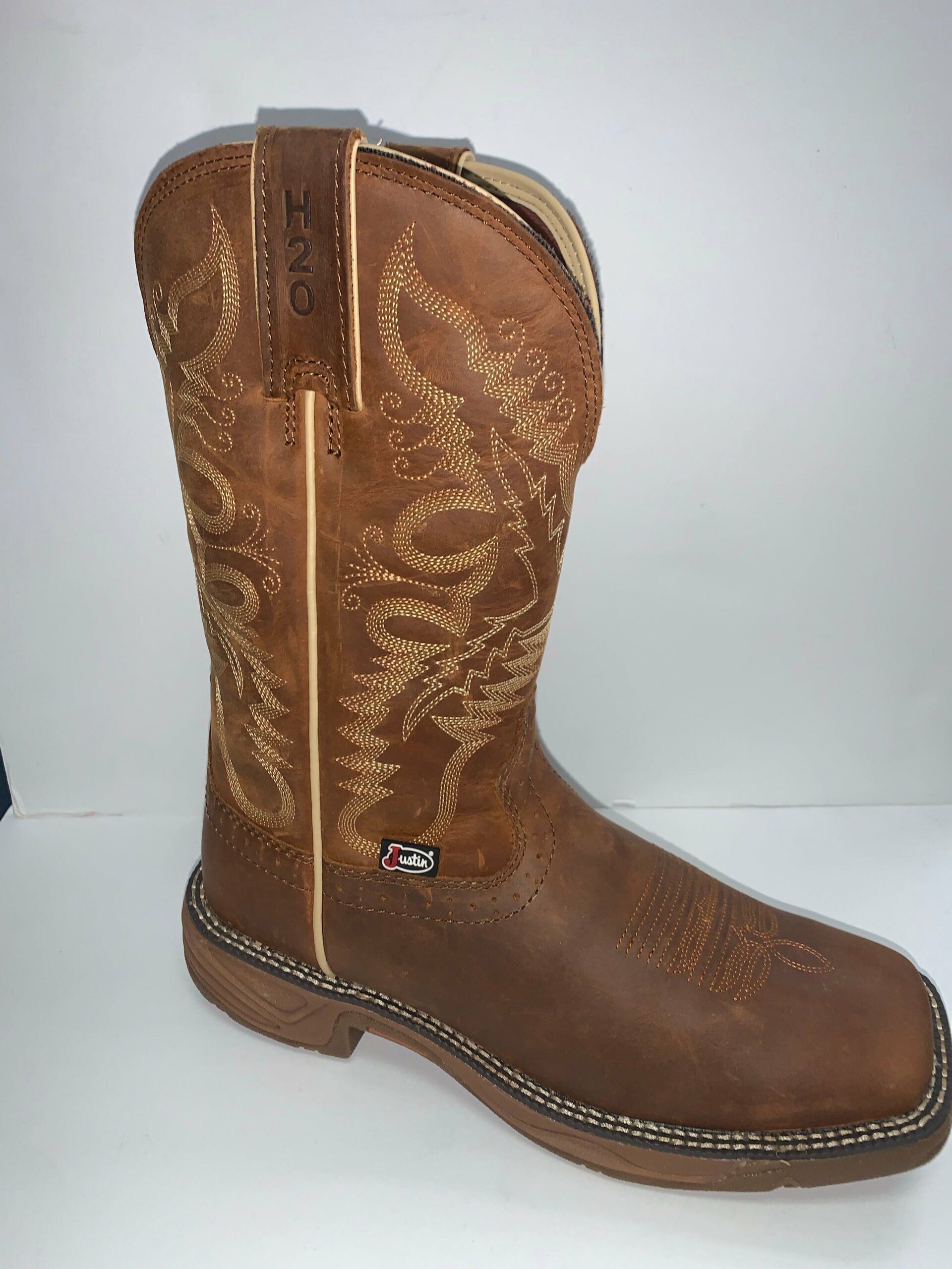 Justin Ladies Rush Waterproof Western Work Boot Soft Toe se4353