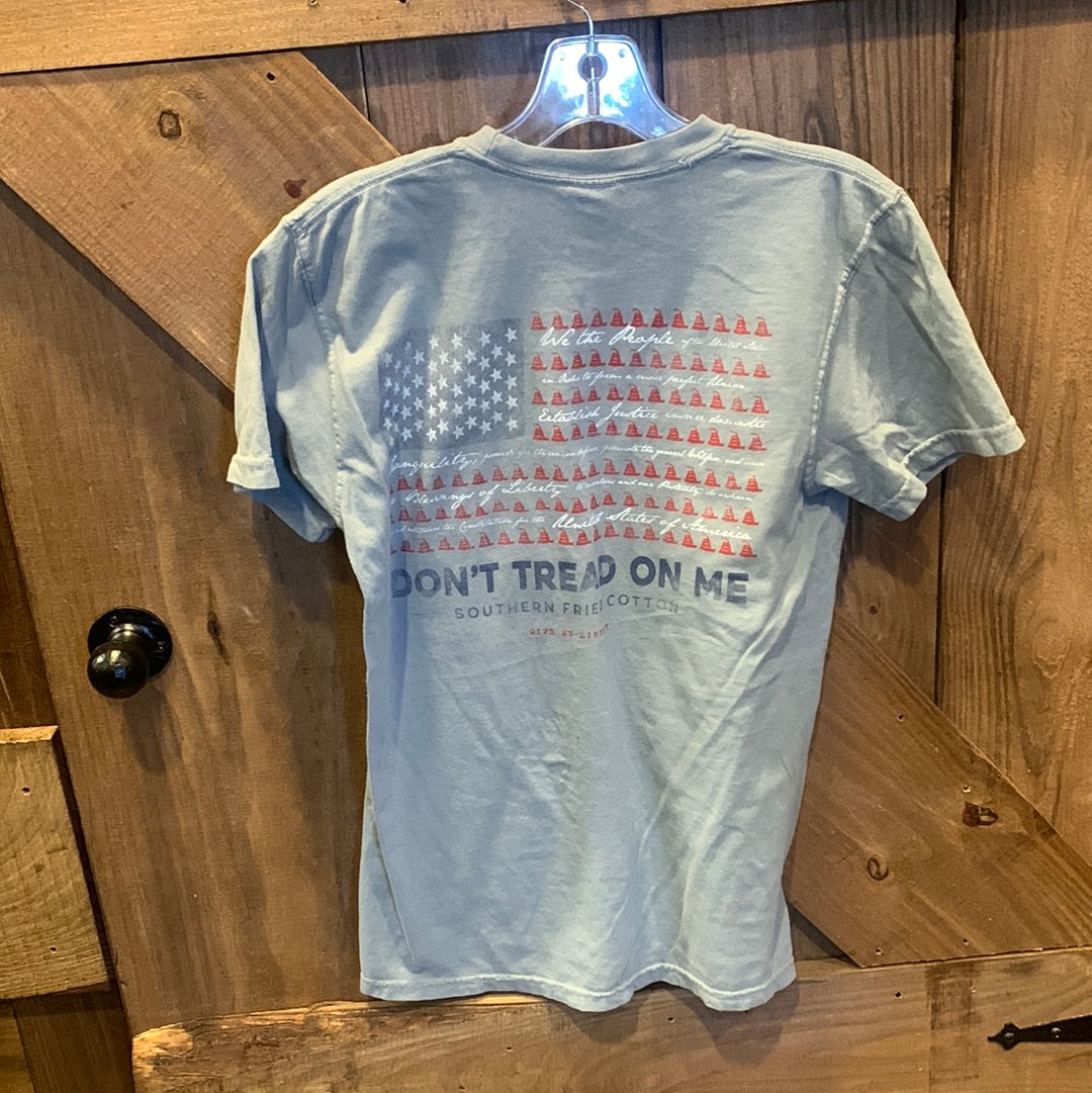 Southern Fried Cotton- Short Sleeve T-Shirt Dont Tread American flag – SFM11725