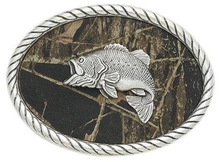 Nocona Mossy Oak Bass Belt Buckle 3707658