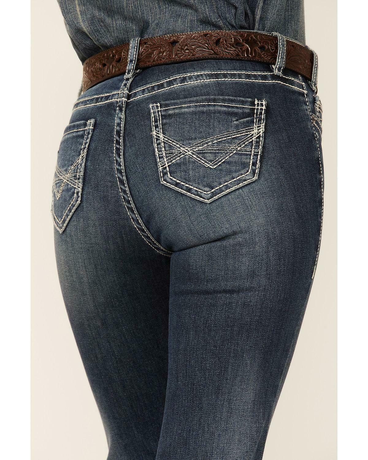 Rock and Roll Women’s Riding Bootcut Denim Jeans – W7-2711