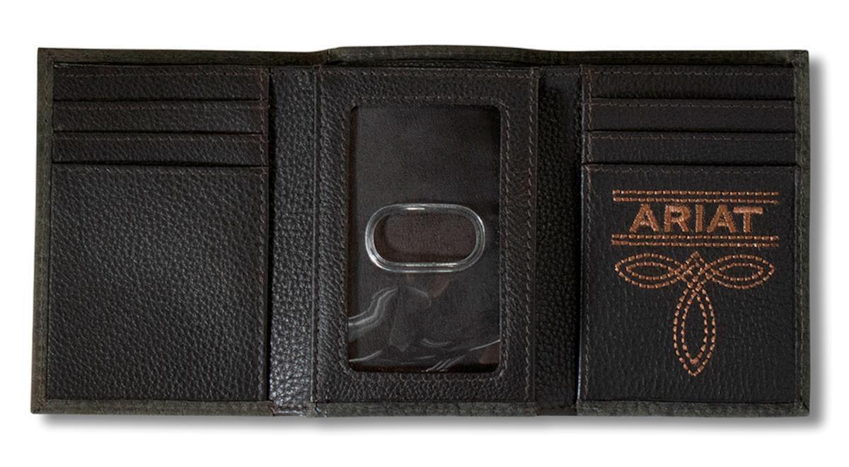 Ariat Western TriFold Leather Wallet A3556401